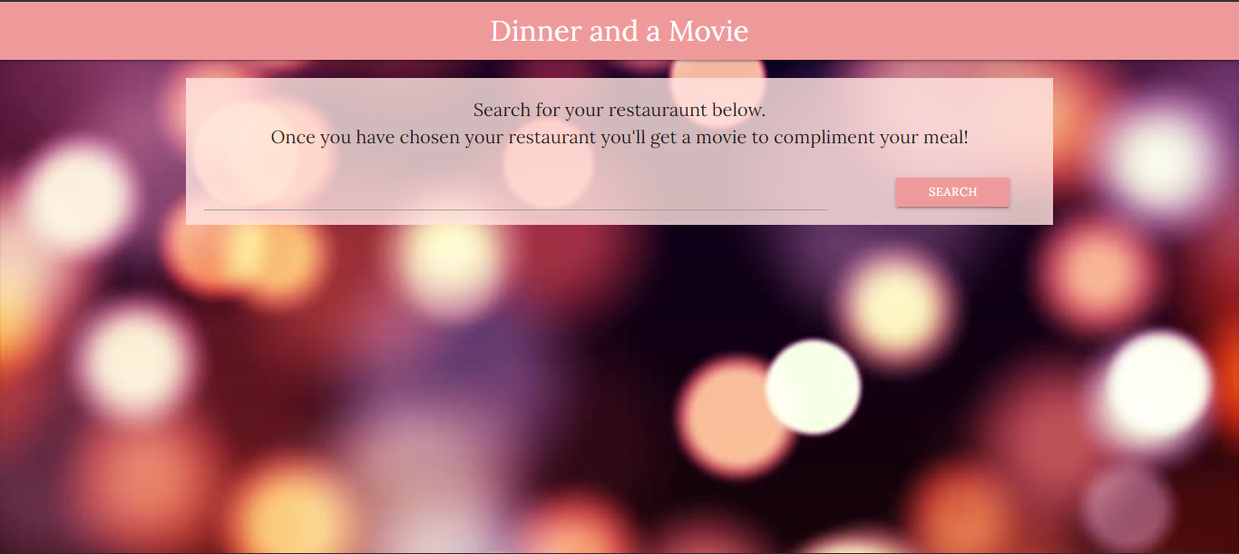 Date Night Generator Homepage